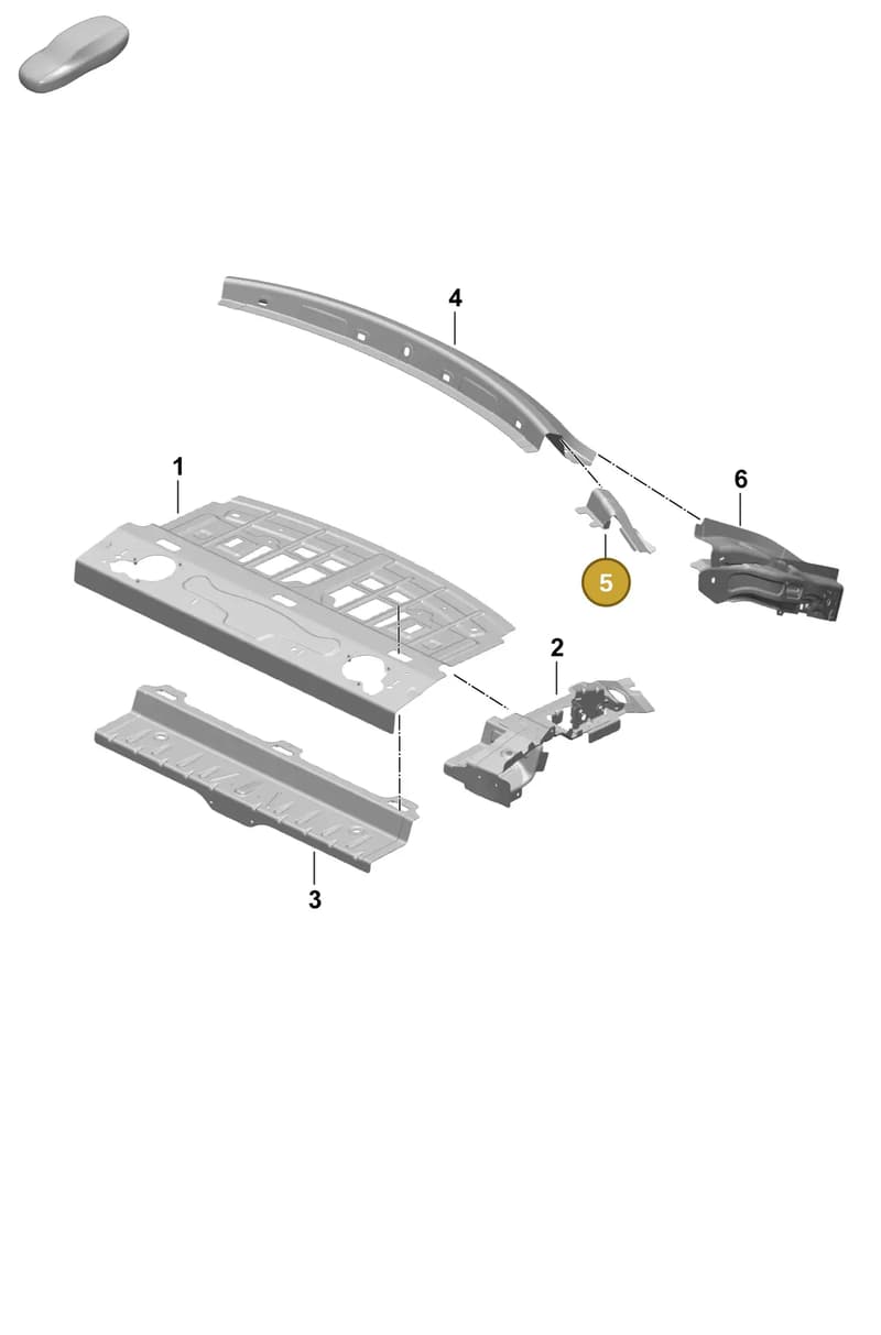9J1809348YGRV — Porsche Taycan Sport Turismo (2023-) diagram p64801270, position 5