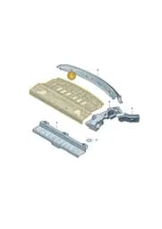 9J1813503AY Porsche Rear Shelf Panel