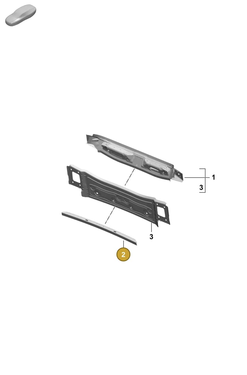 9J1814153Y — Porsche Taycan Sport Turismo (2023-2025) diagram p64801370, position 2