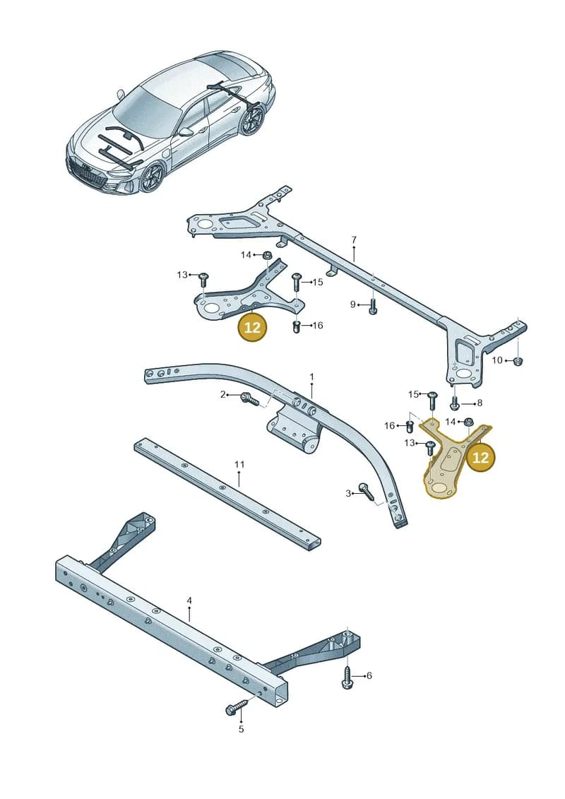 9J1814201 — Audi RS e-tron GT (2020-2025) diagram 4j1803001, position 12