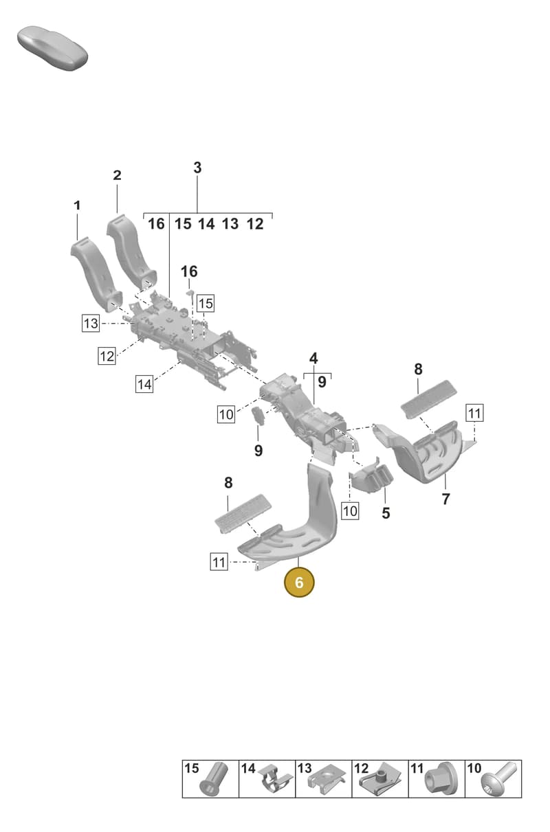 9J1815259 — Porsche Taycan Sport Turismo (2023-2025) diagram p56813200, position 6