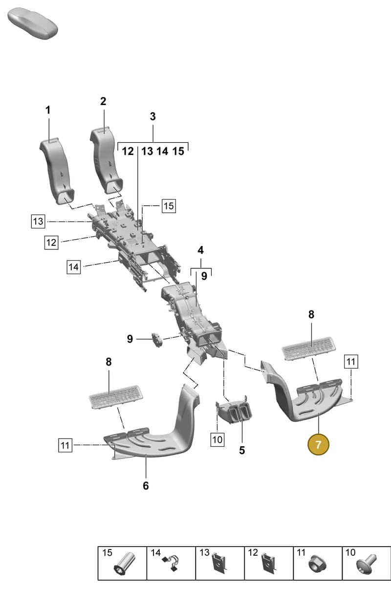 9J1815266 — Porsche Taycan Sport Turismo (2023-2025) diagram p64813200, position 7