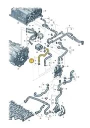 9J1815572 Porsche Heating Hose