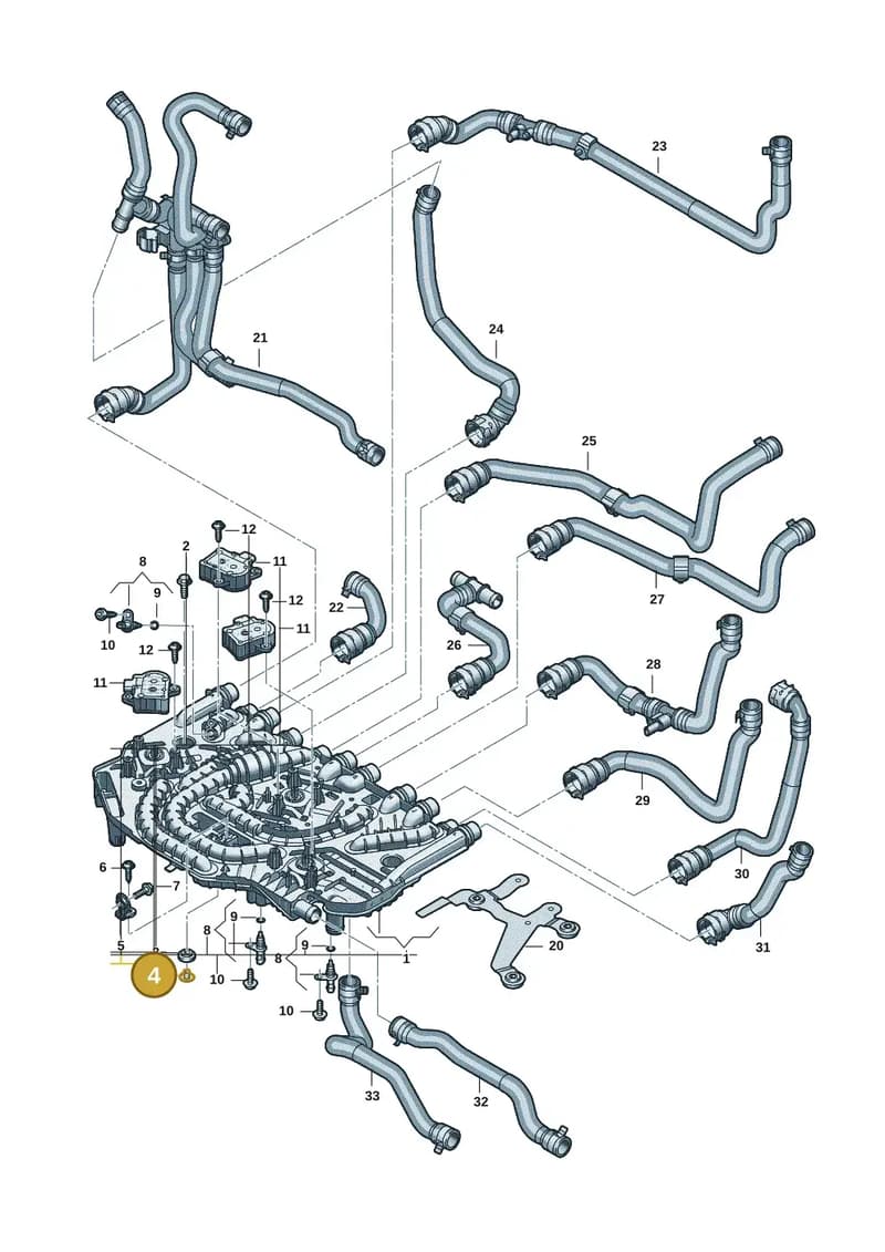 9J1816067 — Audi RS e-tron GT (2020-2025) diagram 4j1121110, position 4