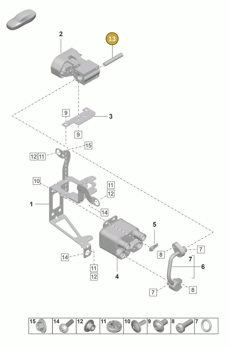 9J1816068 — Porsche Taycan Sport Turismo (2019-2024) diagram p56814500, position 13