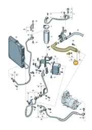 9J1816197G Porsche Suction Line