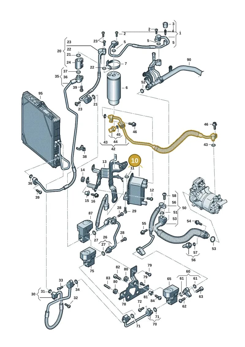9J1816412 — Audi RS e-tron GT (2020-2025) diagram 4j1260710, position 10