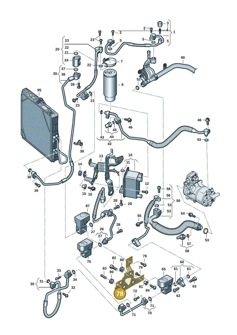 9J1816575D — Audi RS e-tron GT (2020-2025) diagram 4j1260710, position 78