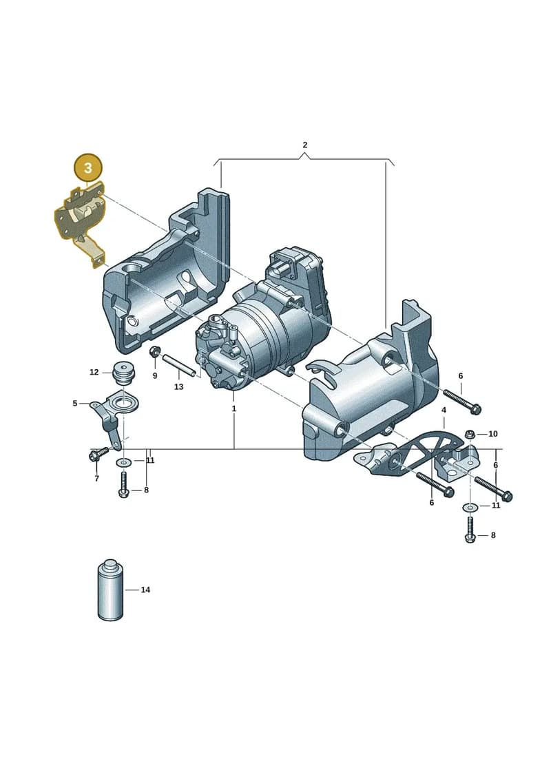 9J1816593D — Audi RS e-tron GT (2020-2025) diagram 4j1260300, position 3