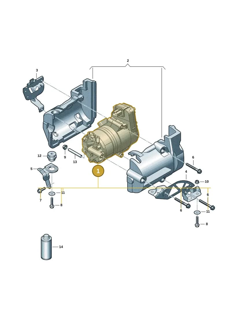 9J1816797C — Audi RS e-tron GT (2020-2025) diagram 4j1260300, position 1