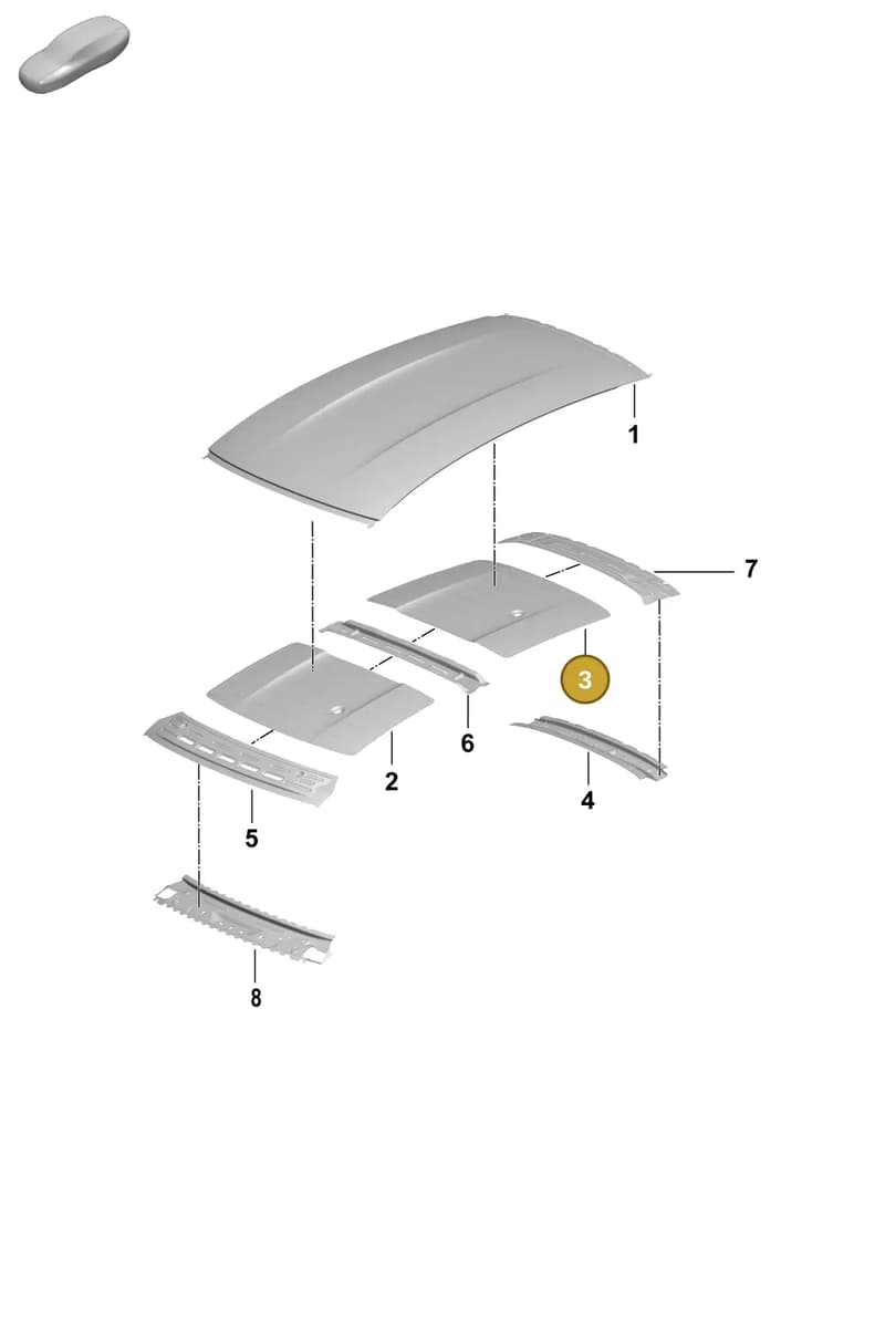 9J1817120 — Porsche Taycan Sport Turismo (2023-2025) diagram p64801450, position 3