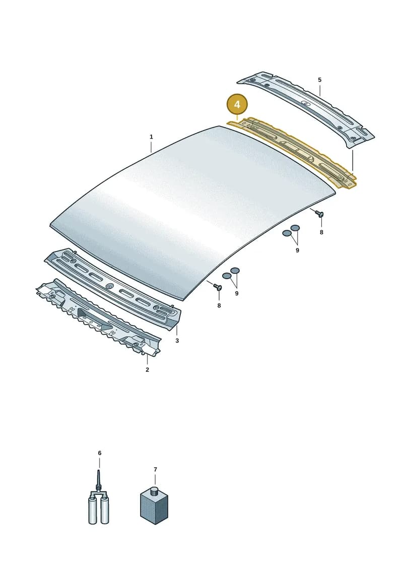 9J1817575Y — Audi RS e-tron GT (2020-2025) diagram 4j1817000, position 4