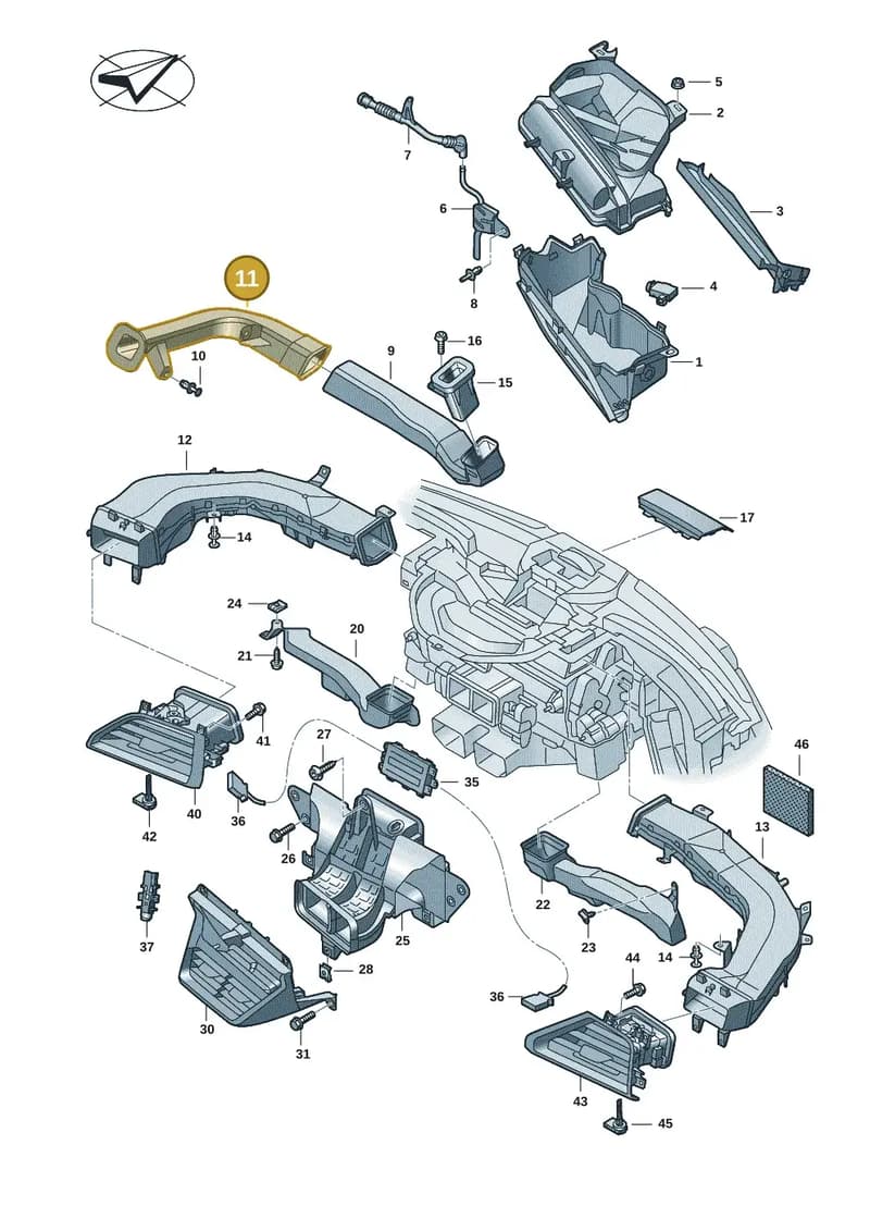 9J1819655 — Audi RS e-tron GT (2020-2025) diagram 4j1819100, position 11
