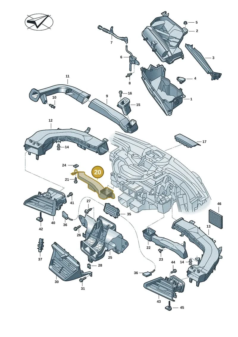 9J1819902 — Audi RS e-tron GT (2020-2025) diagram 4j1819100, position 20