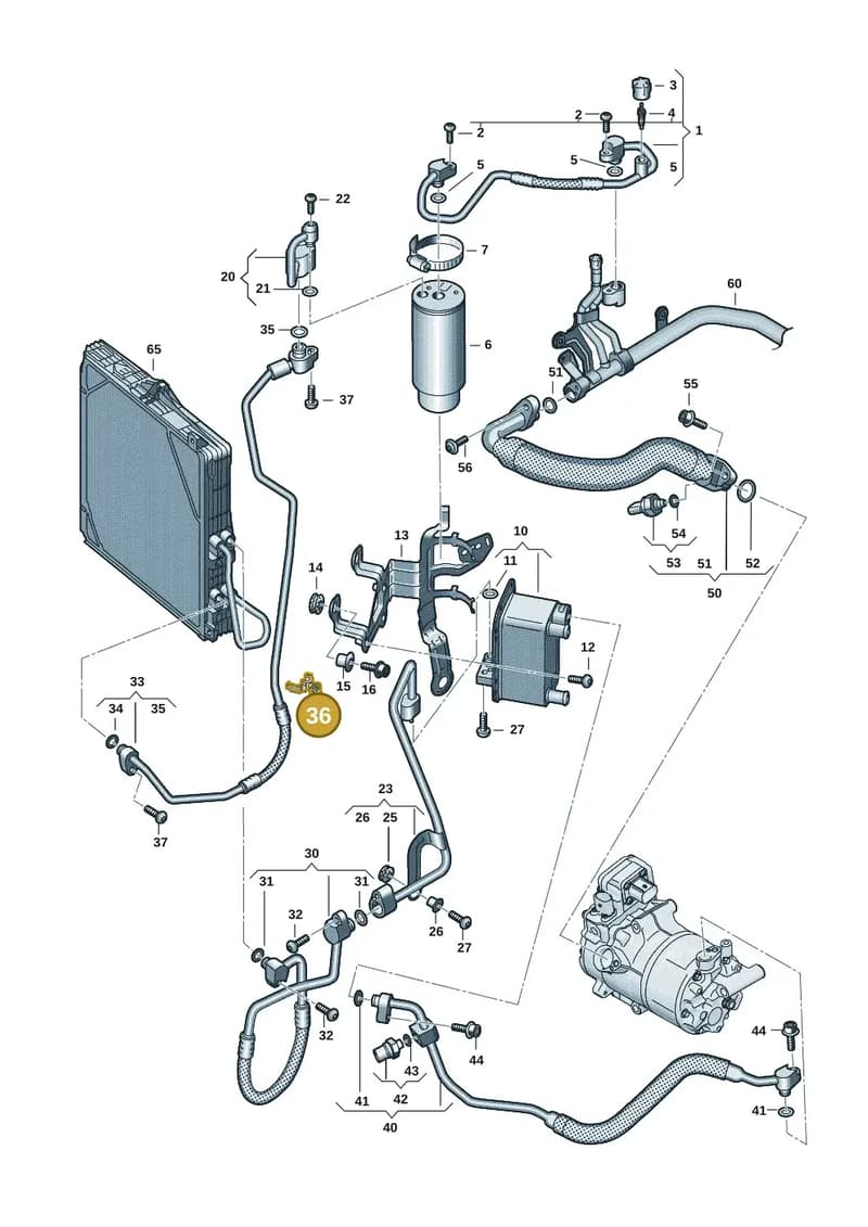 9J1820137 — Audi RS e-tron GT (2020-2025) diagram 4j1260700, position 36