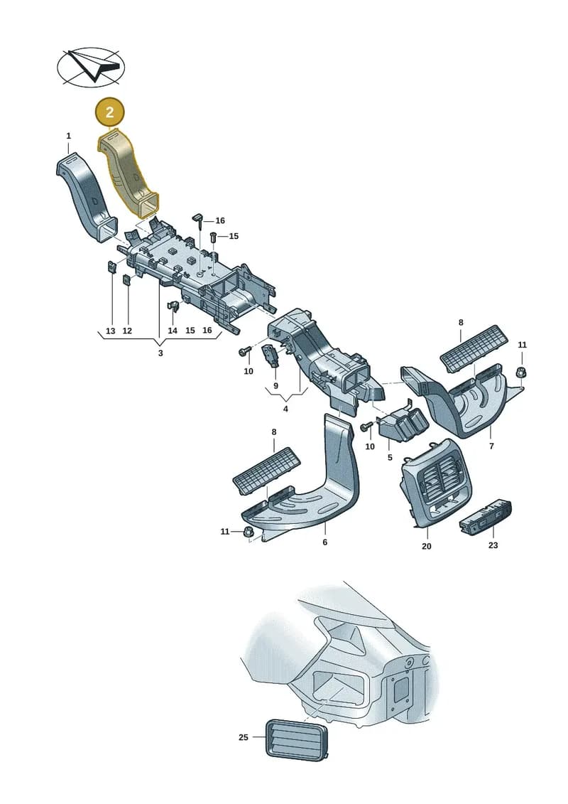 9J1820158A — Audi RS e-tron GT (2020-2025) diagram 4j1819200, position 2