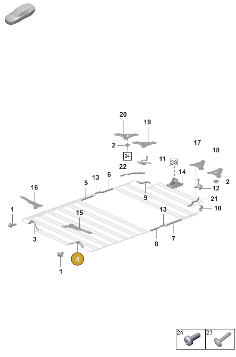 9J1820497 — Porsche Taycan Sport Turismo (2019-2024) diagram p56251050, position 4