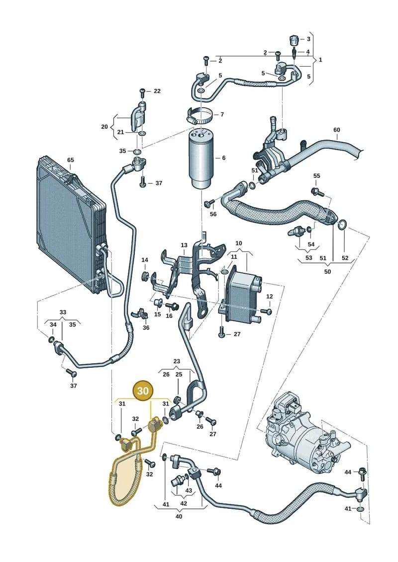 9J1820730A — Audi RS e-tron GT (2020-2025) diagram 4j1260700, position 30