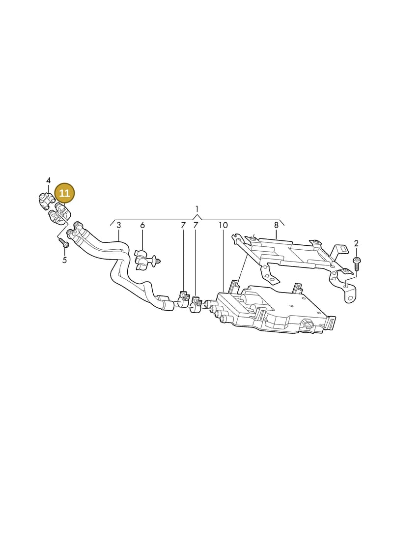 9J1820853A — Audi RS e-tron GT (2020-2025) diagram 4j1820200, position 11