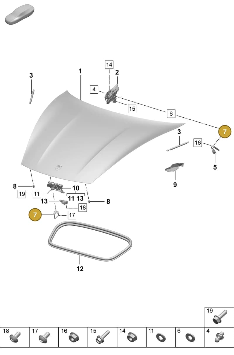 9J1823089 — Porsche Taycan Sport Turismo (2023-2025) diagram p64803000, position 7