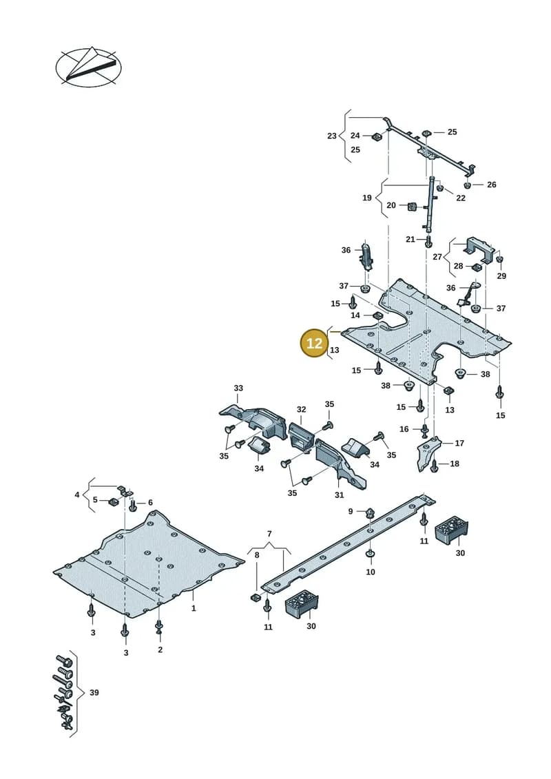 9J1825213E — Audi RS e-tron GT (2020-2025) diagram 4j1825000, position 12