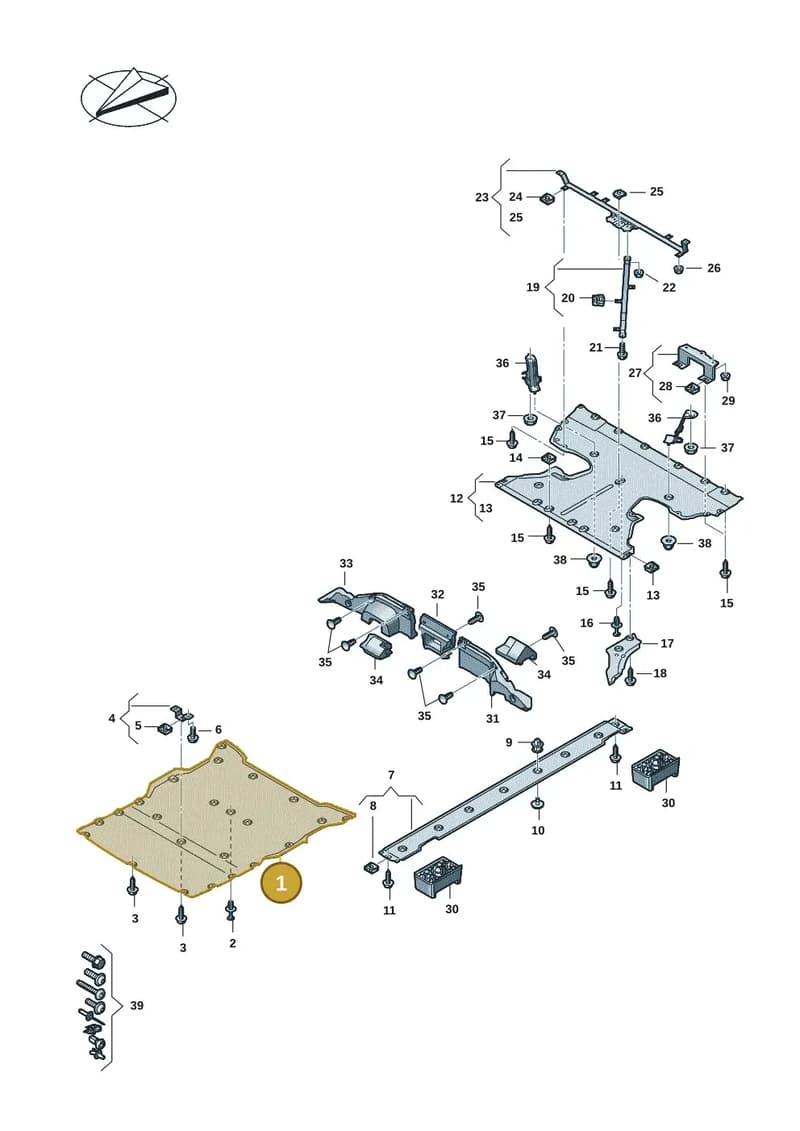 9J1825311D — Audi RS e-tron GT (2020-2025) diagram 4j1825000, position 1