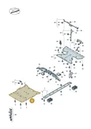 9J1825311E Porsche Underbody Trim