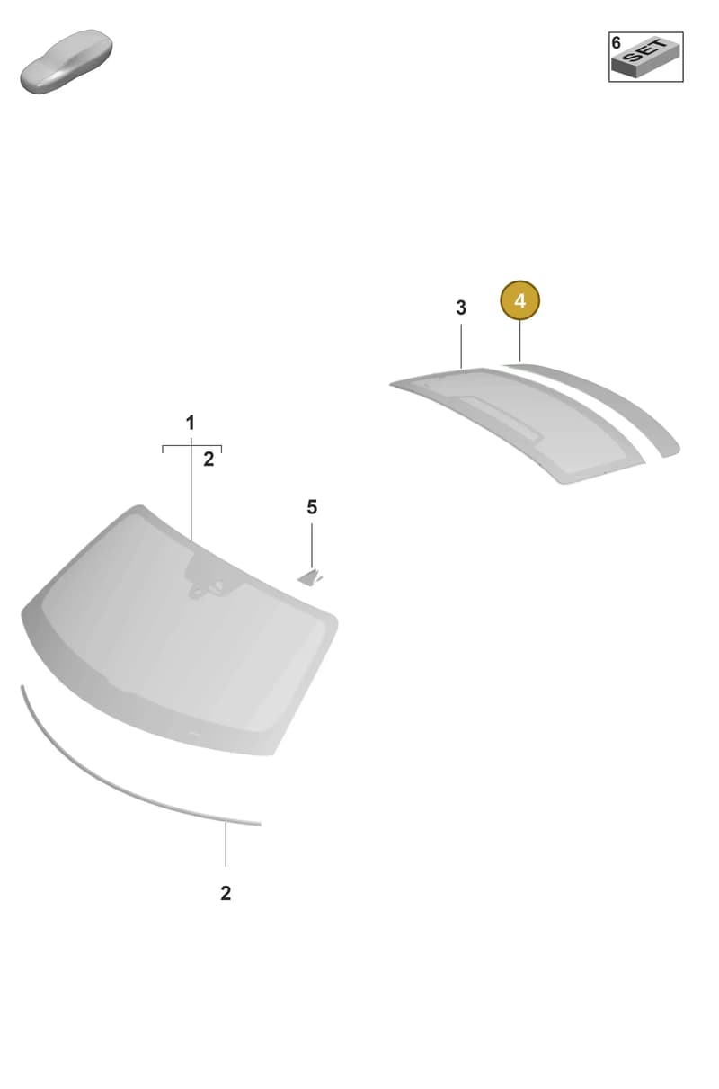 9J1827039BY — Porsche Taycan Sport Turismo (2019-2024) diagram p56805000, position 4