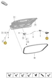 9J1827684A Porsche Guide Wedge