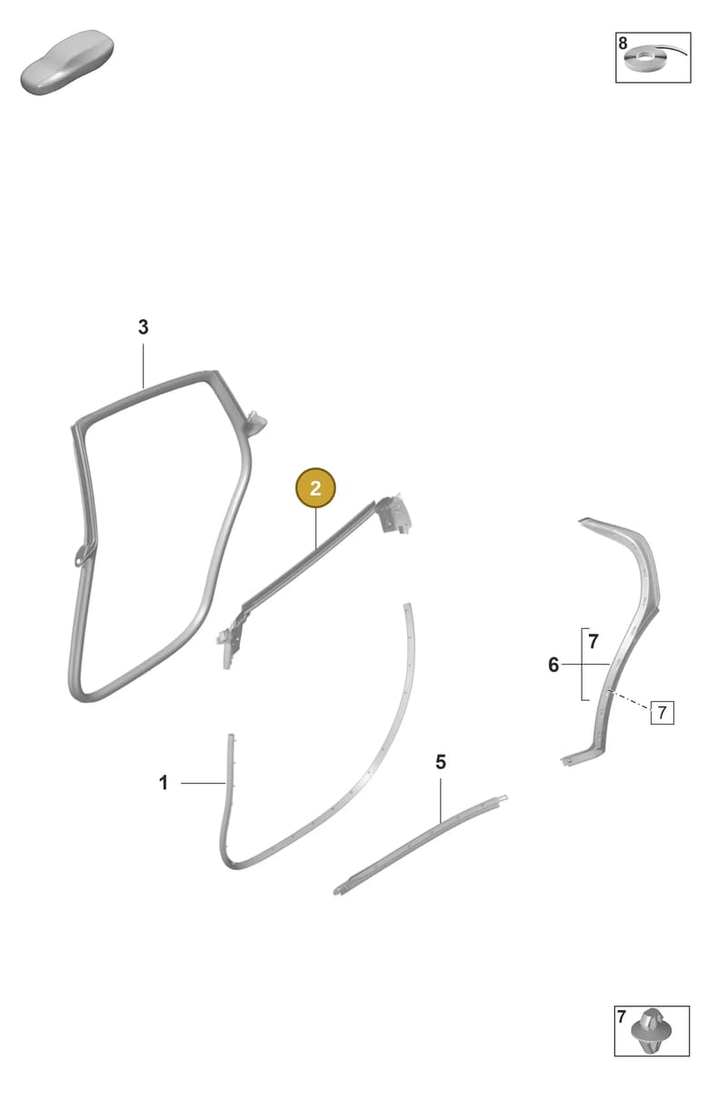 9J1839872 — Porsche Taycan Sport Turismo (2019-2024) diagram p56804250, position 2
