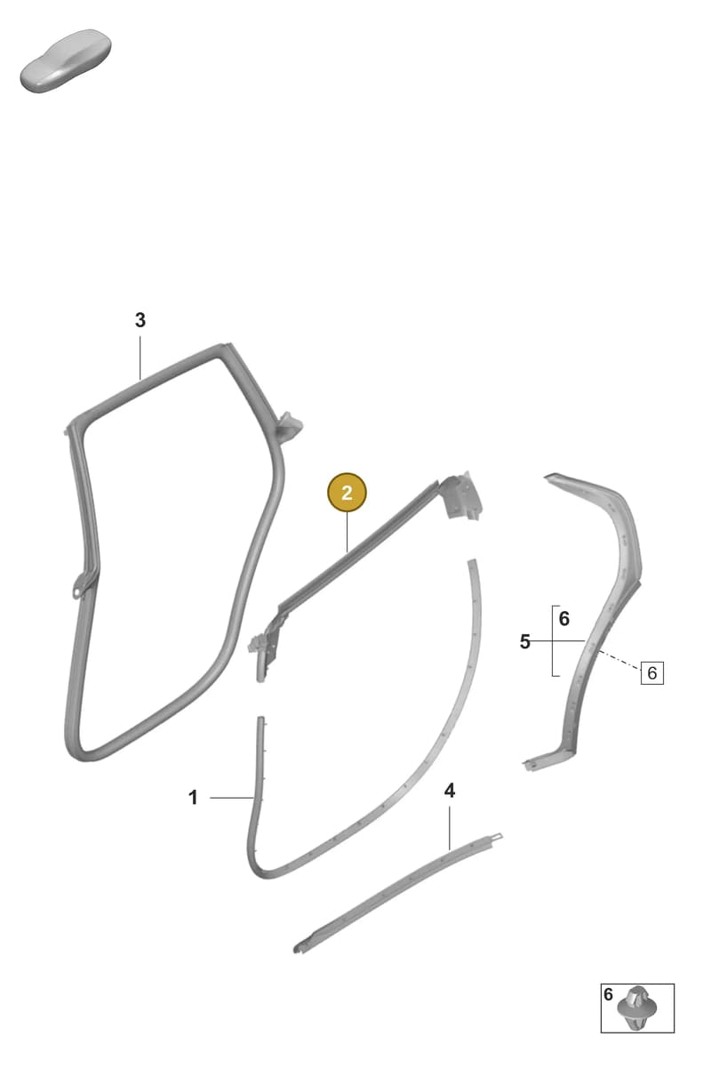 9J1839872 — Porsche Taycan Sport Turismo (2019-2024) diagram p56804275, position 2