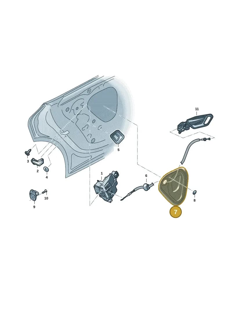 9J1839916A — Audi RS e-tron GT (2020-2025) diagram 4j1839030, position 7