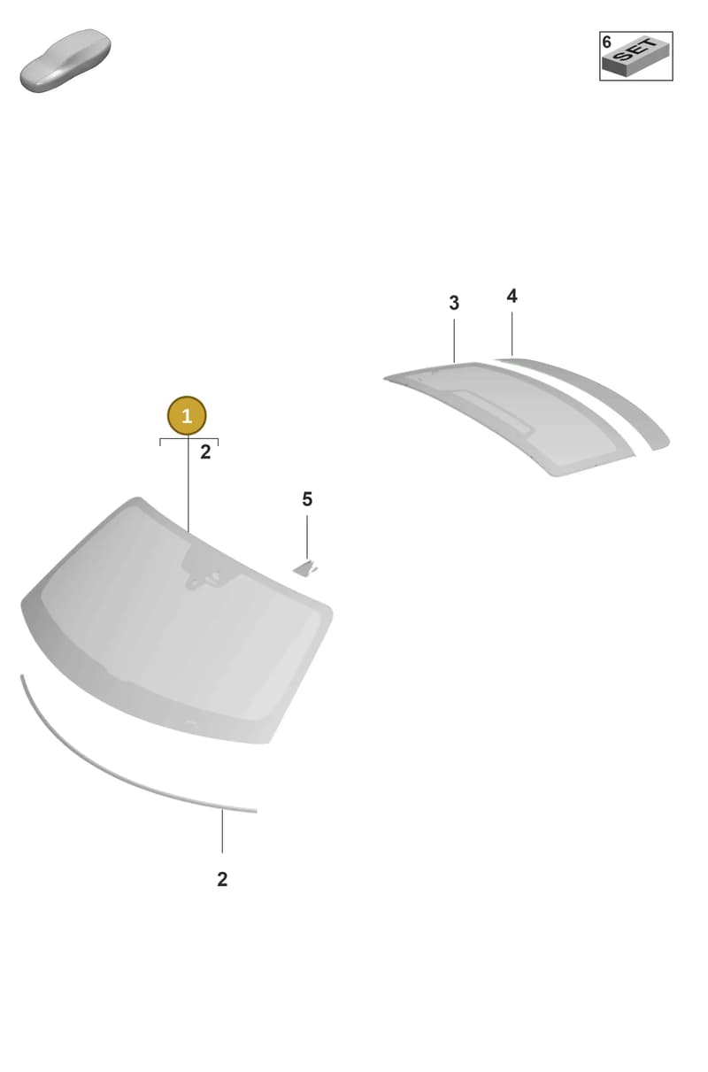 9J1845099RNVB — Porsche Taycan Sport Turismo (2019-2024) diagram p56805000, position 1