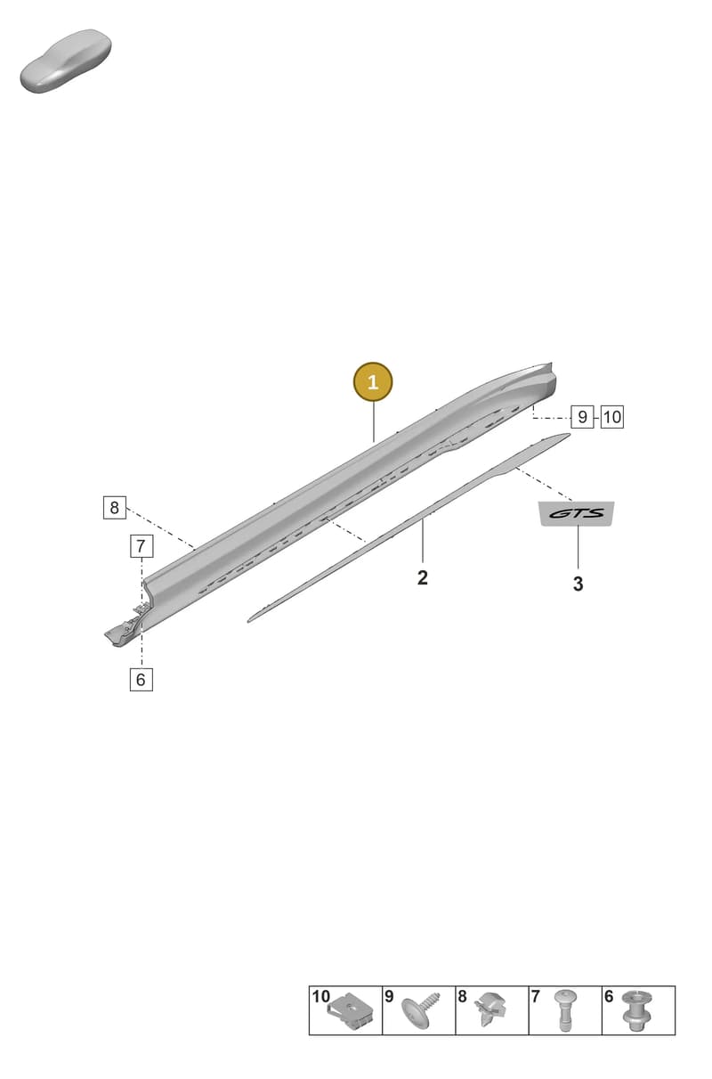 9J1854886BOK1 — Porsche Taycan Sport Turismo (2019-2024) diagram p56810275, position 1