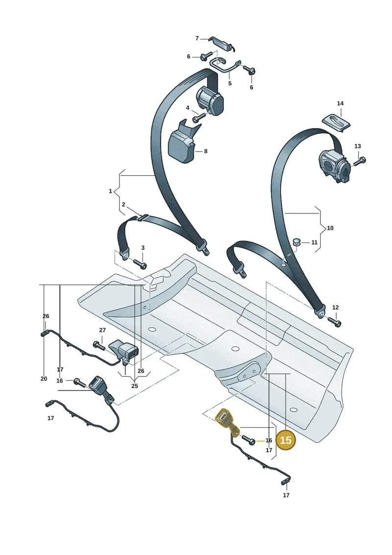 9J1857753E — Audi RS e-tron GT (2020-2025) diagram 4j1857700, position 15