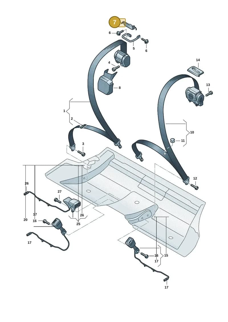 9J1857782A — Audi RS e-tron GT (2020-2025) diagram 4j1857700, position 7
