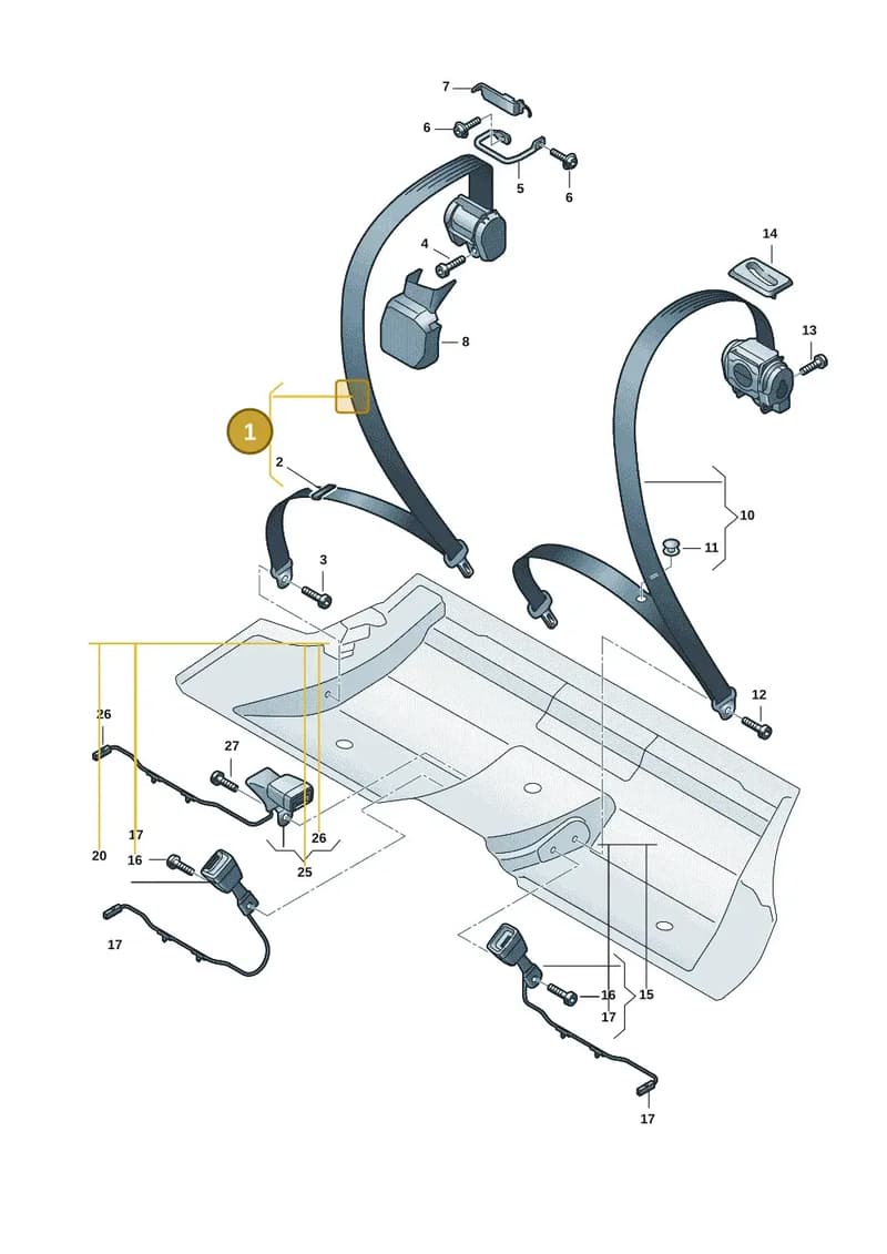 9J1857806POW4 — Audi RS e-tron GT (2020-2025) diagram 4j1857700, position 1