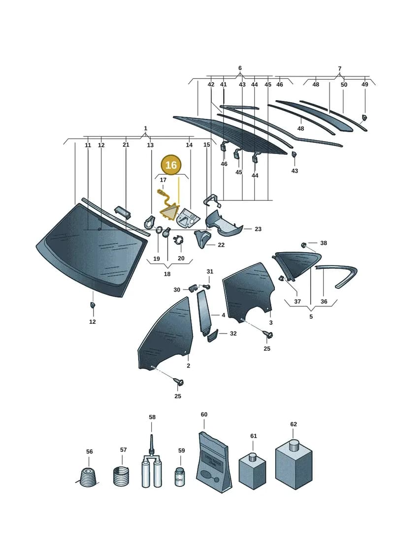 9J1858066A — Audi RS e-tron GT (2020-2025) diagram 4j1845000, position 16