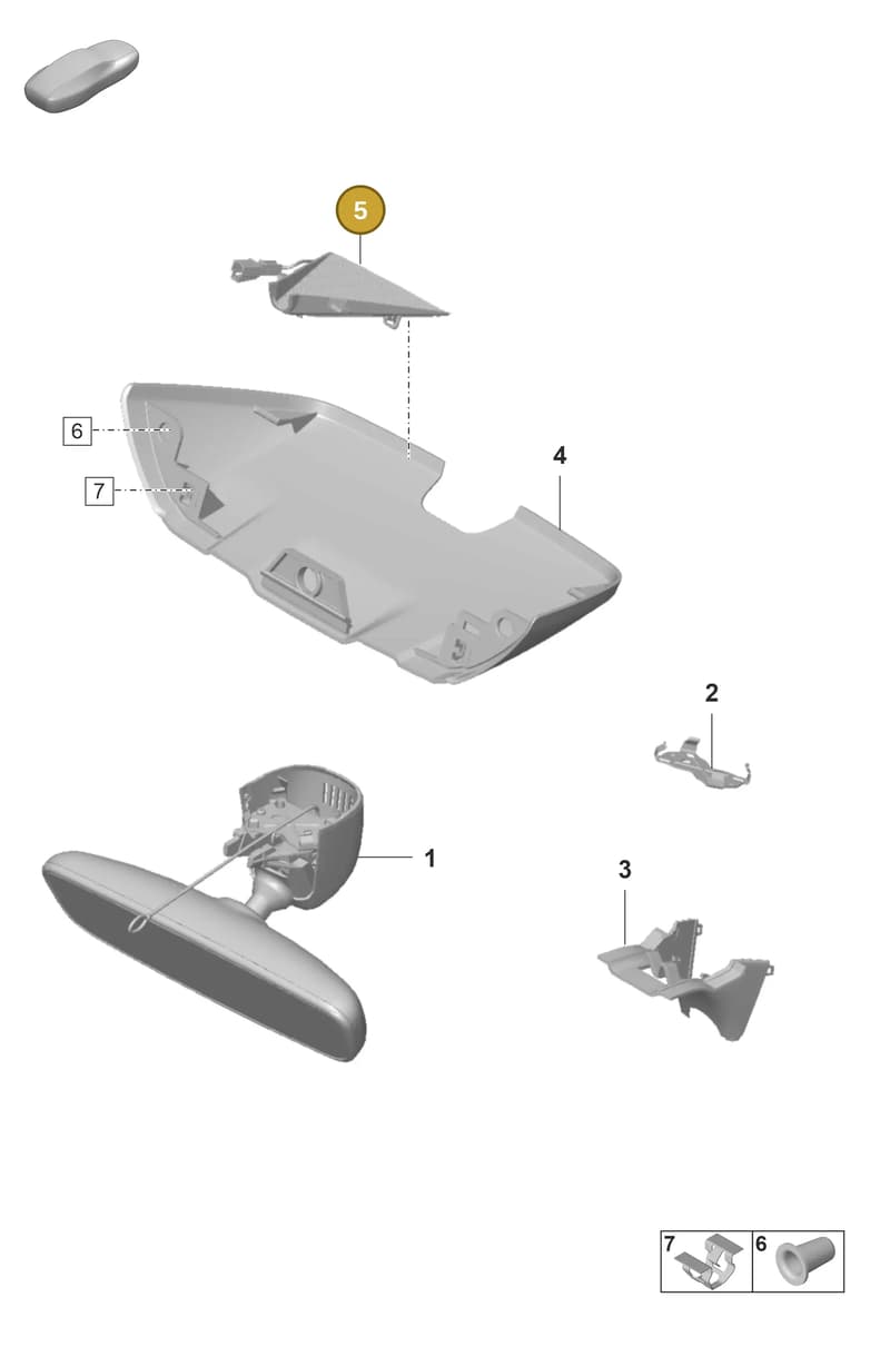 9J1858066A — Porsche Taycan Sport Turismo (2023-2025) diagram p56809600, position 5