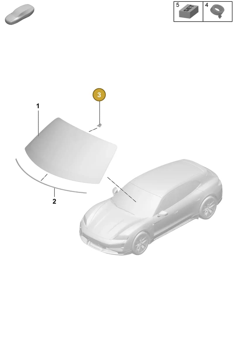 9J1858066B — Porsche Taycan Sport Turismo (2023-2025) diagram p64805000, position 3
