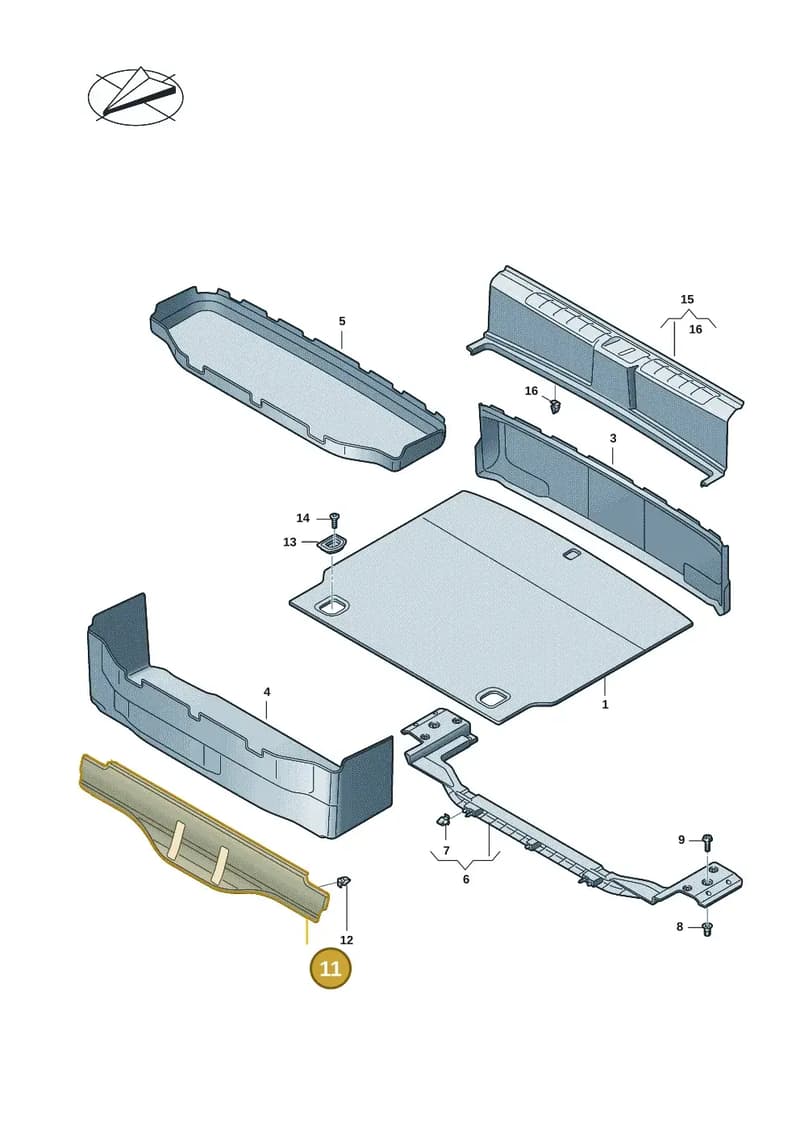 9J1863007AY1 — Audi RS e-tron GT (2020-2025) diagram 4j1863800, position 11