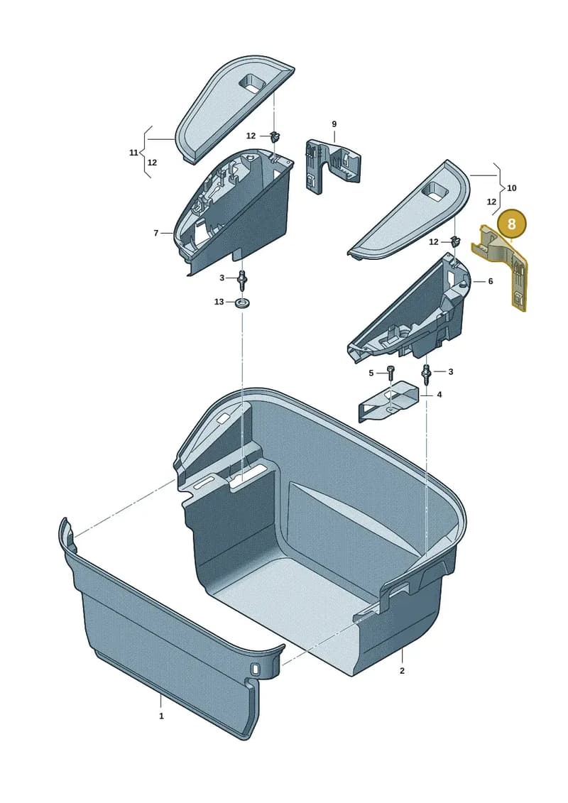 9J1863253OK1 — Audi RS e-tron GT (2020-2025) diagram 4j1863900, position 8