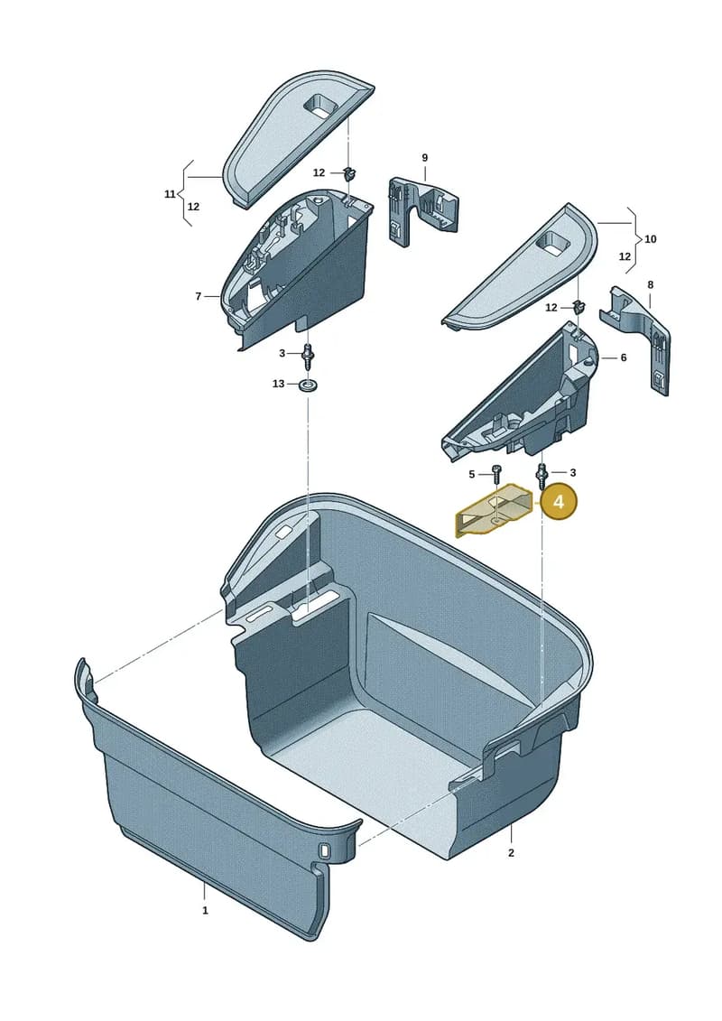 9J1863505AOK1 — Audi RS e-tron GT (2020-2025) diagram 4j1863900, position 4