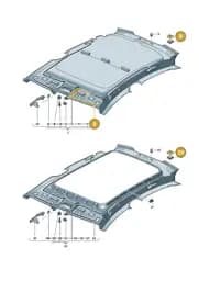 9J1867300 Porsche Clip