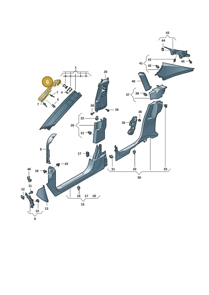9J1868973 — Audi RS e-tron GT (2020-2025) diagram 4j1867650, position 6