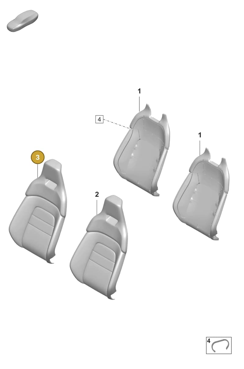 9J1881806ROU6 — Porsche Taycan Sport Turismo (2023-) diagram p56817310, position 3
