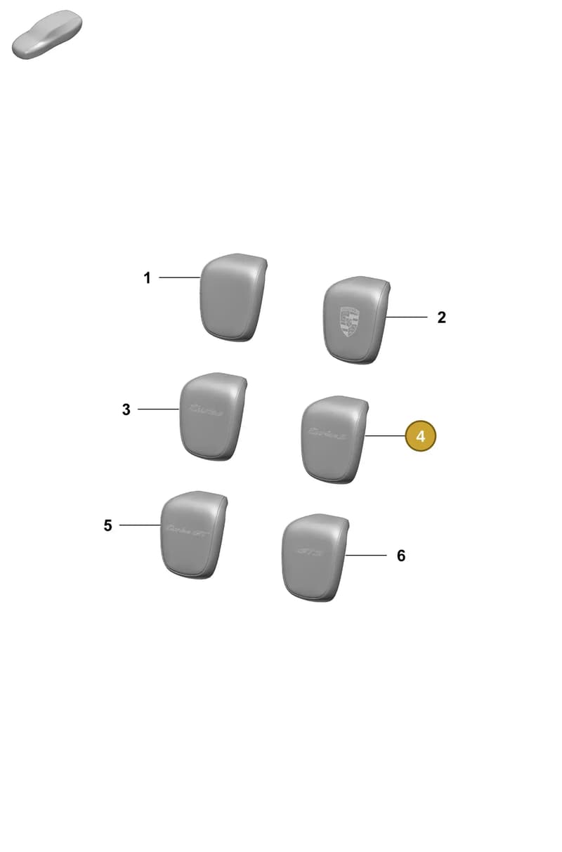 9J1881901AFOW4 — Porsche Taycan Sport Turismo (2023-) diagram p64817220, position 4