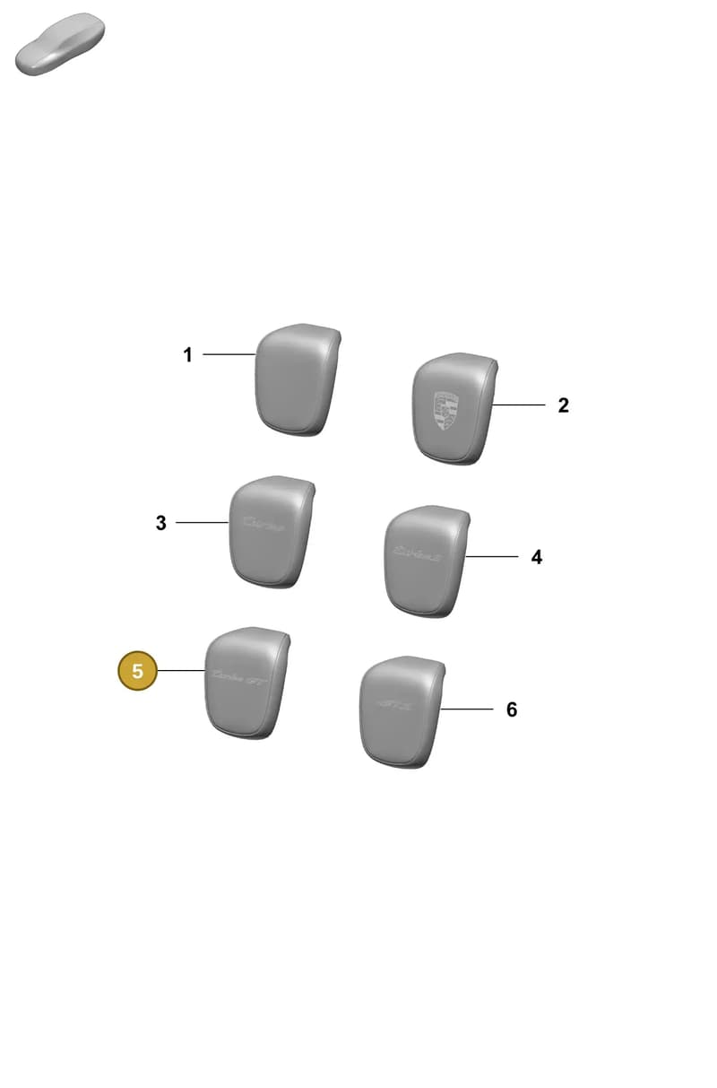 9J1881901BBIA0 — Porsche Taycan Sport Turismo (2023-2025) diagram p64817220, position 5