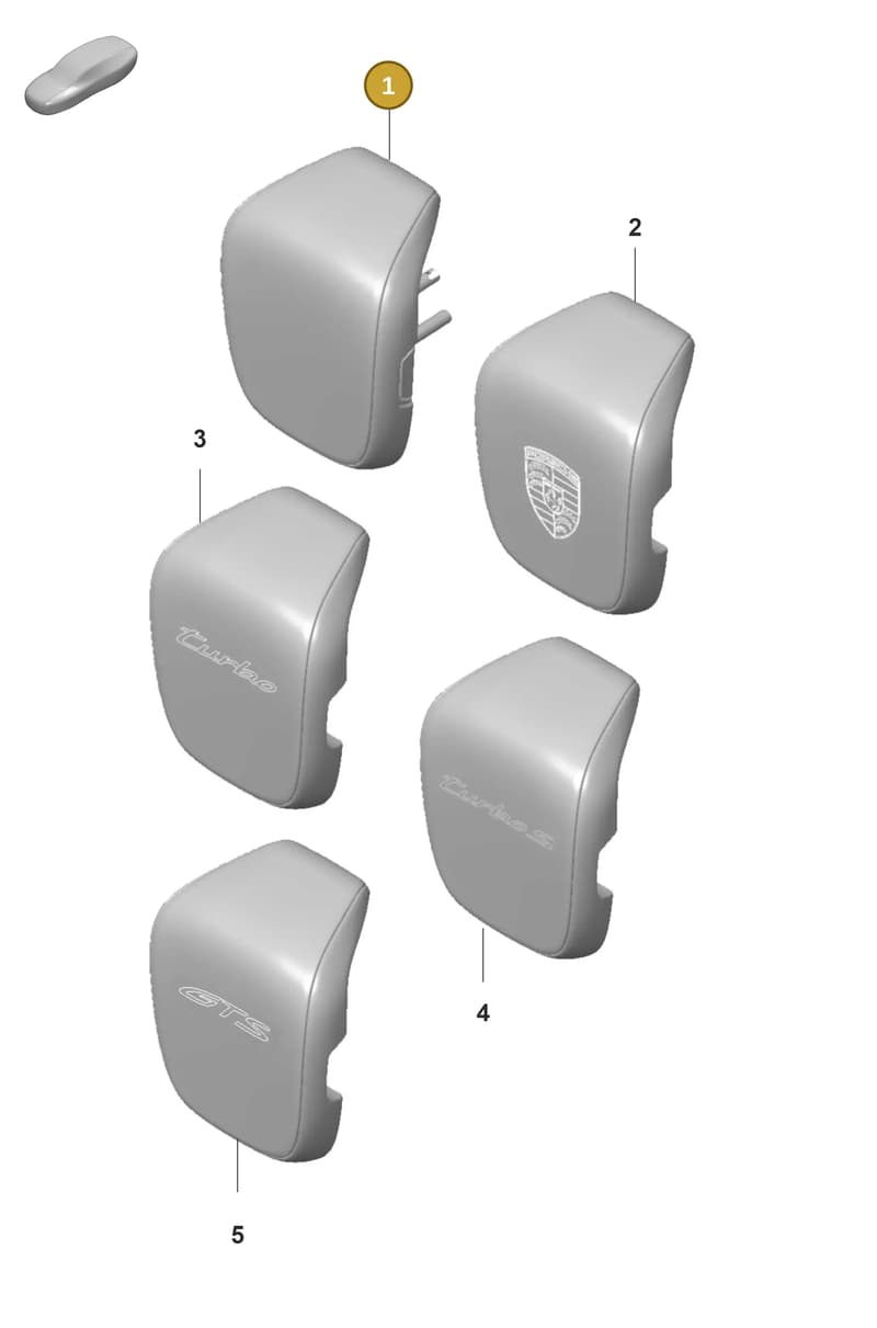 9J1881901ROU6 — Porsche Taycan Sport Turismo (2019-2024) diagram p56817220, position 1