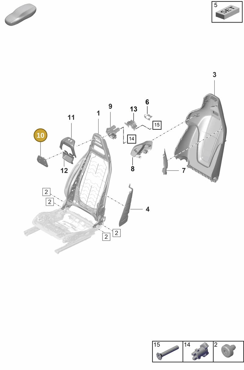9J1881920 — Porsche Taycan Sport Turismo (2023-2025) diagram p56817020, position 10